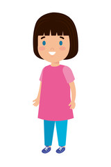 little girl kid character