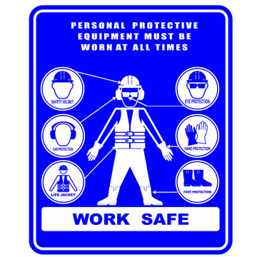 set of vector icons, work safe