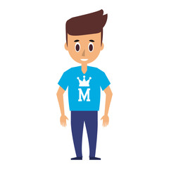 young man cartoon