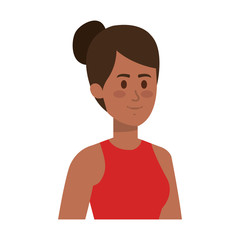 beautiful young african woman character