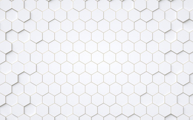 Abstract 3d hexagons background design, 3d rendering,conceptual image.