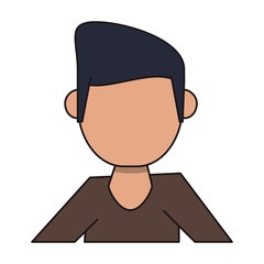 man avatar cartoon character portrait