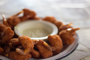 Camarones empanizados 