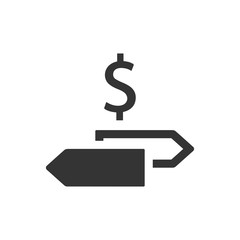 Financial decision making icon