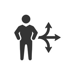 Business direction icon