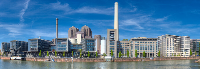 Der Westhafen von Frankfurt am Main