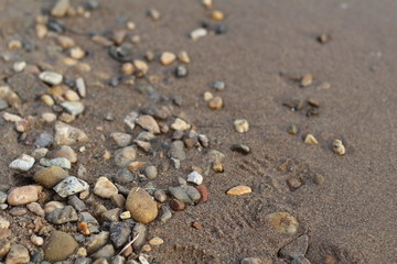 Fototapeta na wymiar pebbles on beach