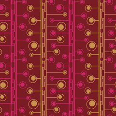 Geometric natural seamless pattern. Vector abstract ornament for textile, wrapping paper, fabric, wallpaper, web, etc.