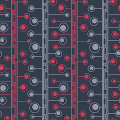 Geometric natural seamless pattern. Vector abstract ornament for textile, wrapping paper, fabric, wallpaper, web, etc.