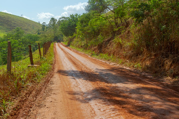 Estrada rural brasileira
