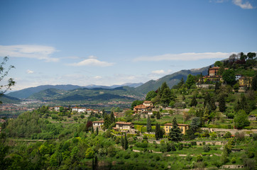 Italian spring mountain view, Lombardy