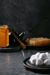Variety of traditional Greek sweets cookies