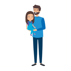 father with daughter characters