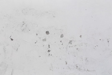 white wall with cracks, Grungy cracked white wall paint peeling off