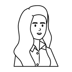 elegant businesswoman avatar character