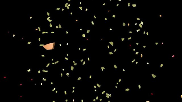 Exploding spheres 3 layers. Multiple spherical shells expand outwards . 3d animation . Isolated with black and white alpha mask 