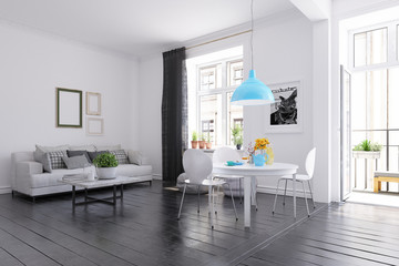 Scandinavian style living room