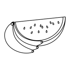 delcious fresh fruits cartoon