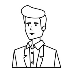 elegant businessman avatar character