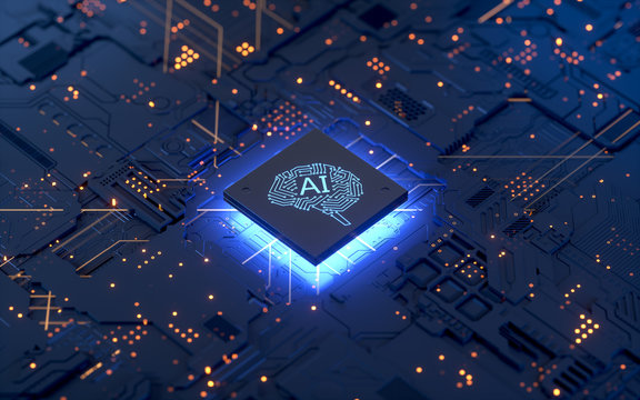 AI, Artificial Intelligence concept,3d rendering,conceptual image.