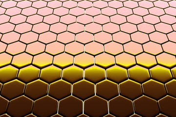 The hull plating of a futuristic spaceship.