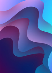 3d paper art illustration. Bright colorful halftone gradients. Design layout for banners presentations, flyers, posters and invitations. Vector illustration