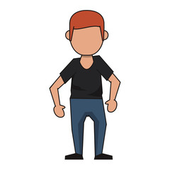 man avatar cartoon character