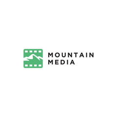 mountain media logo design