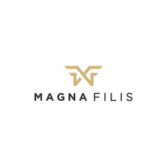 MF monogram initial logo design