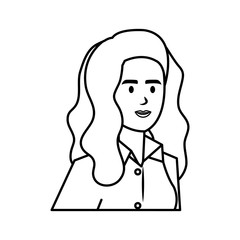 elegant businesswoman avatar character
