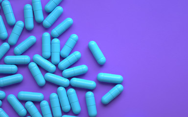 pile of colorful pills,3d rendering,conceptual image.