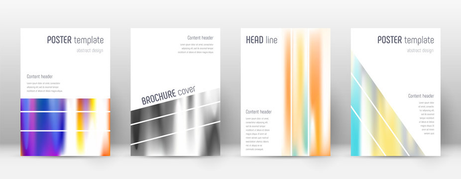 Flyer layout. Geometric great template for Brochur