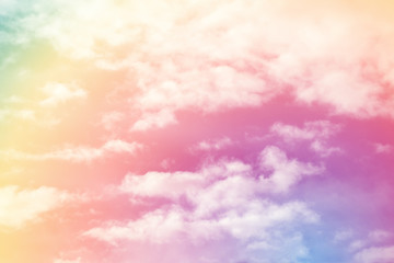 Cloud background with a pastel colour