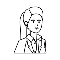 elegant businesswoman avatar character