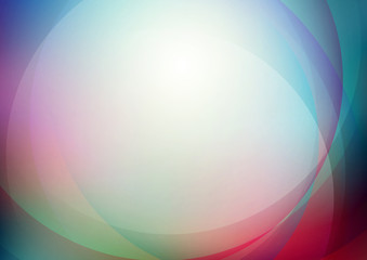 Curved abstract on colorful background