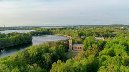 Fototapeta premium Seenlandschaft Schwielowsee - Haussee in Petzow - Glindower See
