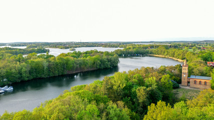 Seenlandschaft Schwielowsee - Haussee in Petzow - Glindower See