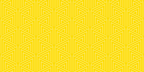 Summer background geometric triangle pattern seamless yellow and white.