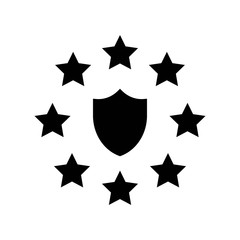 GDPR General Data Protection Regulation icon, solid style