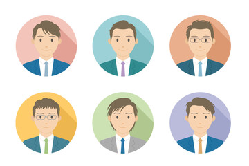 働く男性のアイコン06