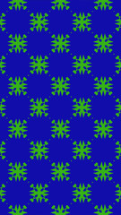 Ornate geometric pattern and two-tone abstract background