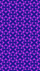 Ornate geometric pattern and two-tone abstract background