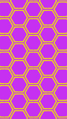 Ornate geometric pattern and two-tone abstract background