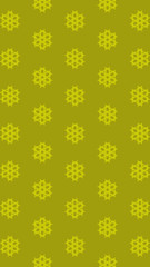 Ornate geometric pattern and two-tone abstract background