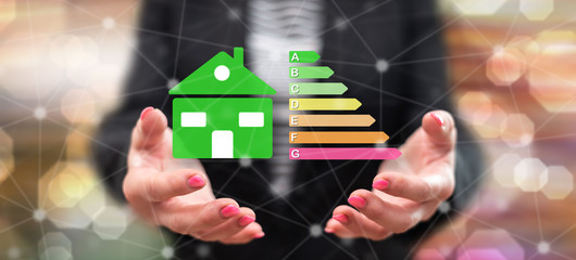 Concept of home energy efficiency