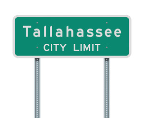 Tallahassee City Limit road sign