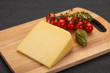 Hard parmesan cheese piece