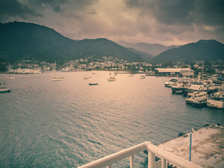 View of city from ship