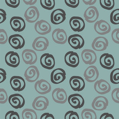 hand-drawn seamless pattern with circles