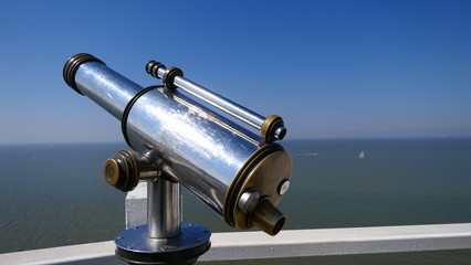 A free Binocular at the Scheveningen beach, The Netherlands